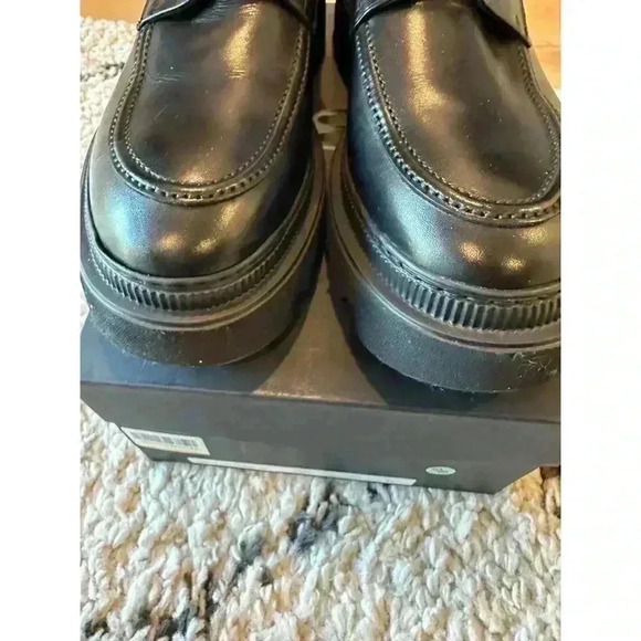 8 By Yoox Black Lace-Up Shoes Italian Size 45 - Step Up in Style - Picture 4 of 10